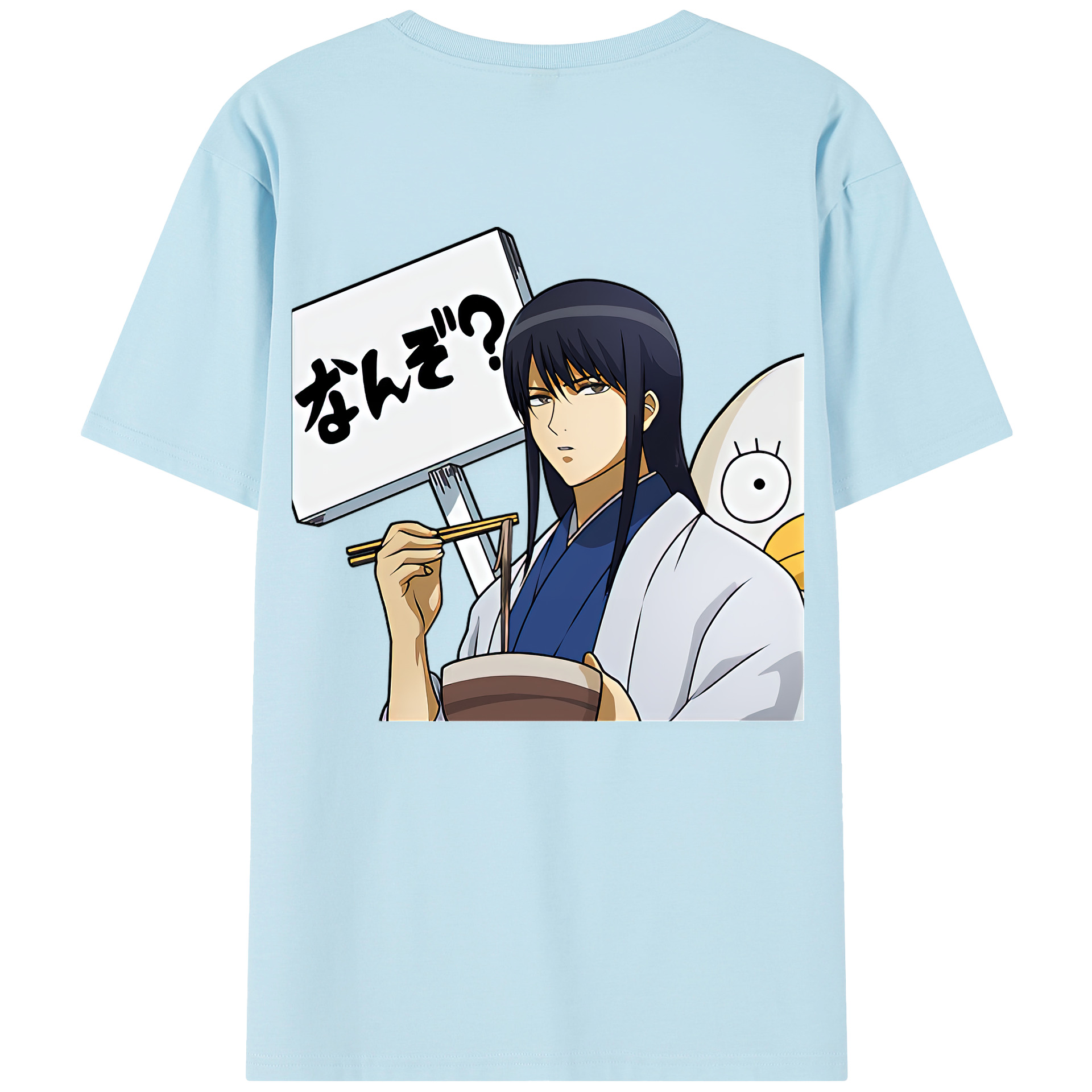 （画像用） ぎんたま 坂田銀時（さかたぎんとき） 神楽 志村新八（しむら しんぱち） GINTAMA Sakata Gintoki Kagura Shimura Shinpachi 綿100％半袖Tシャツ（背面プリント）